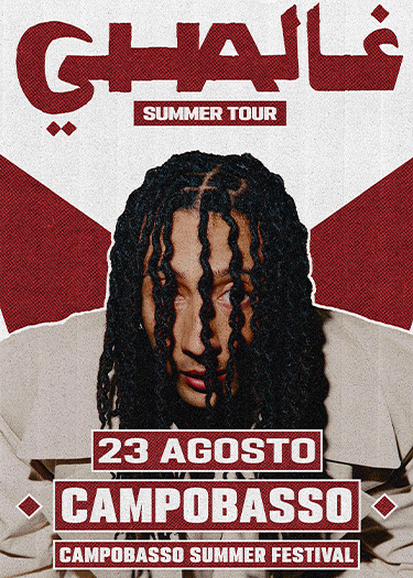 Locandina "Ghali in concerto a Campobasso - Shaggy Summer Tour 2025"