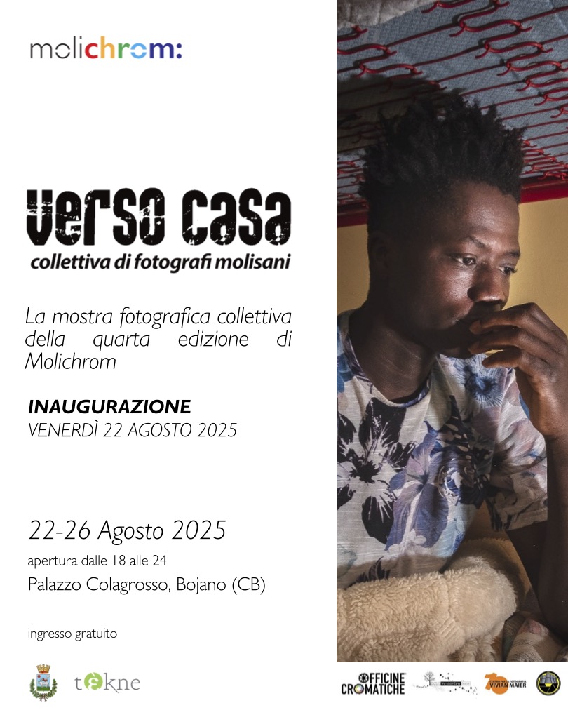 Locandina "Verso Casa - Mostra Fotografica Collettiva 2025" a Bojano