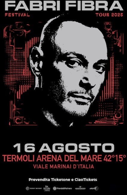 Locandina Fabri Fibra Festival Tour 2025