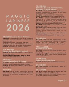 Programma prima parte