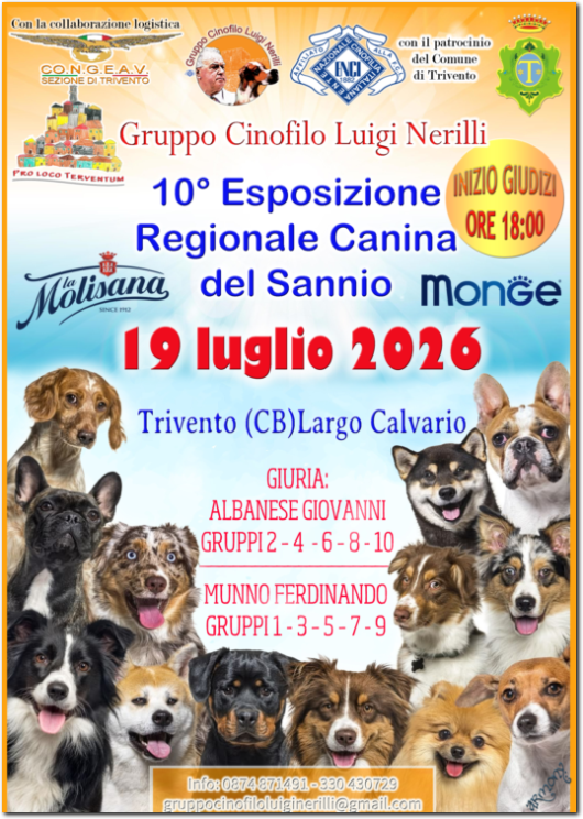 locandina esposizione canina di Trivento