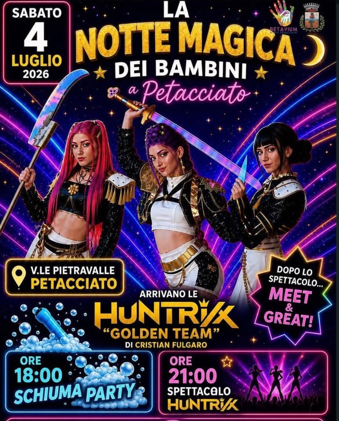 manifesto della notte magica di petacciato 4 luglio
