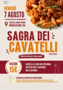 sagra dei cavatelli a moncillioni